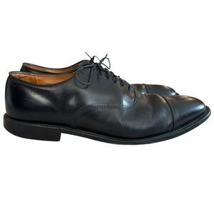 Allen Edmonds "PARK AVENUE" Oxford Men's Sz 12 D Black Leather Cap Toe Shoes EUC